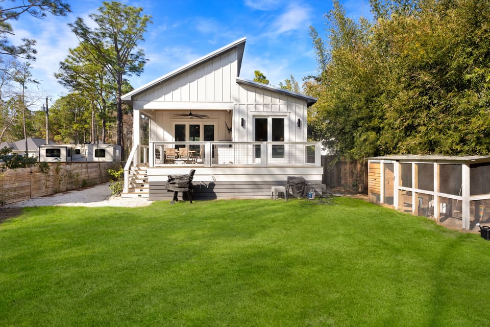 Exterior and lawn